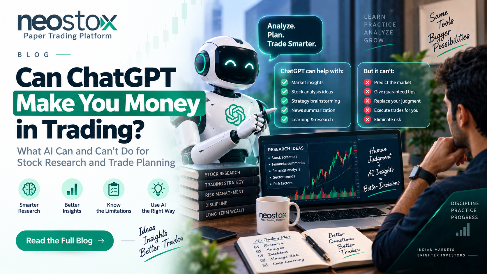 Can ChatGPT Make You Money in Trading? What AI Can and Can't Do for Stock Research and Trade Planning