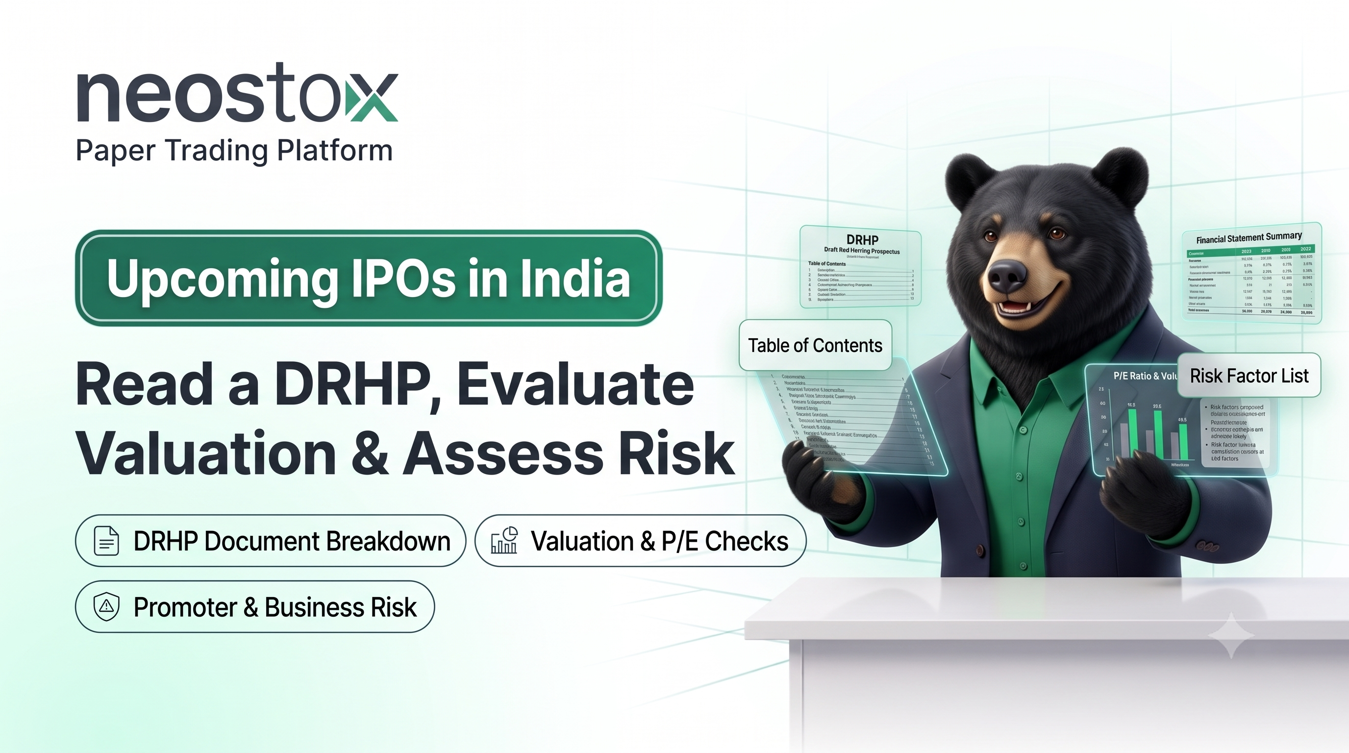 Upcoming IPOs in India: How to Read a DRHP, Evaluate Valuation and Assess Risk