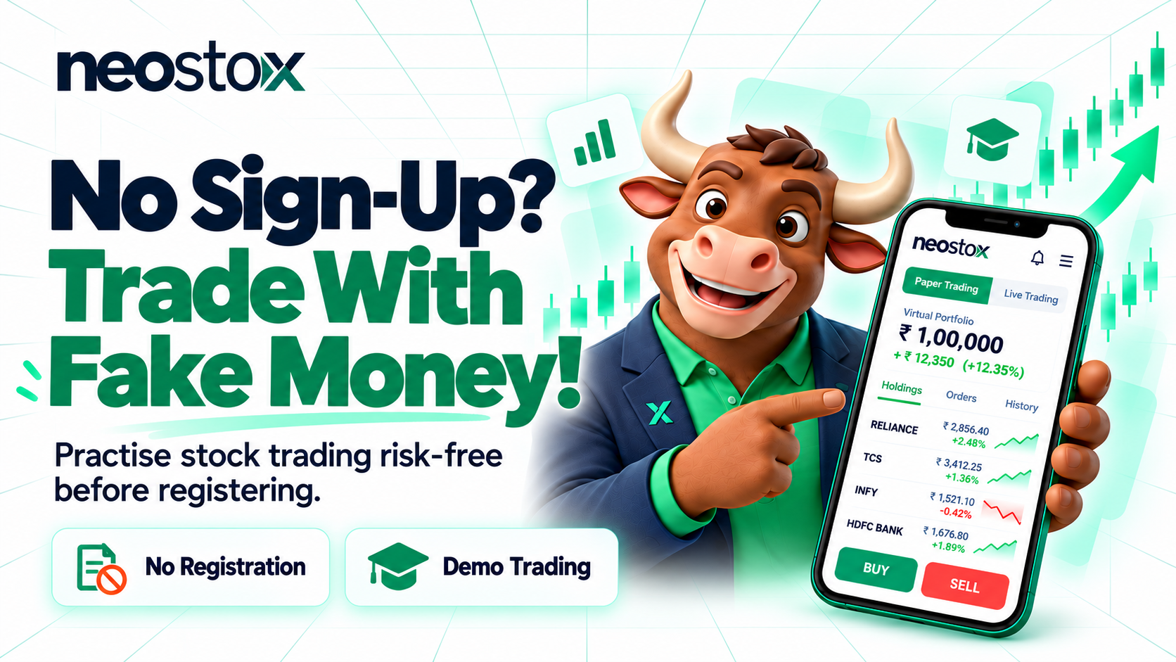 I Don't Want to Register Yet, Can I Practise Stock Trading With Fake Money Without Signing Up?
