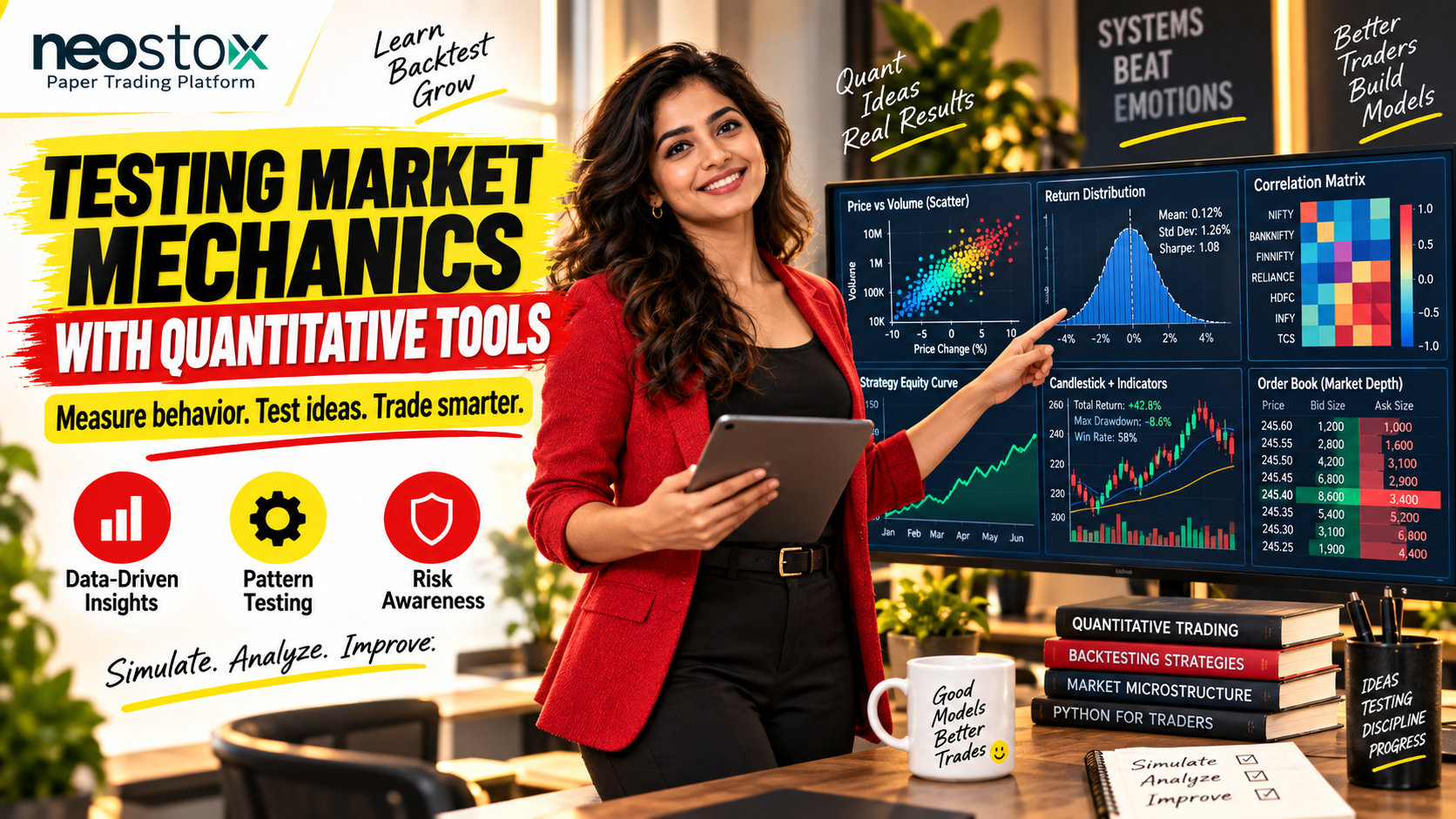 How Can Market Mechanics Be Represented and Tested Using Quantitative Tools?