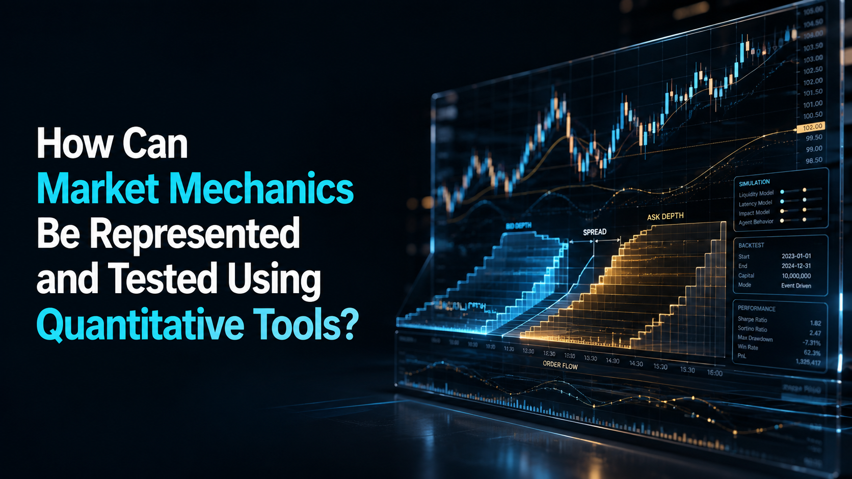 How Can Market Mechanics Be Represented and Tested Using Quantitative Tools?