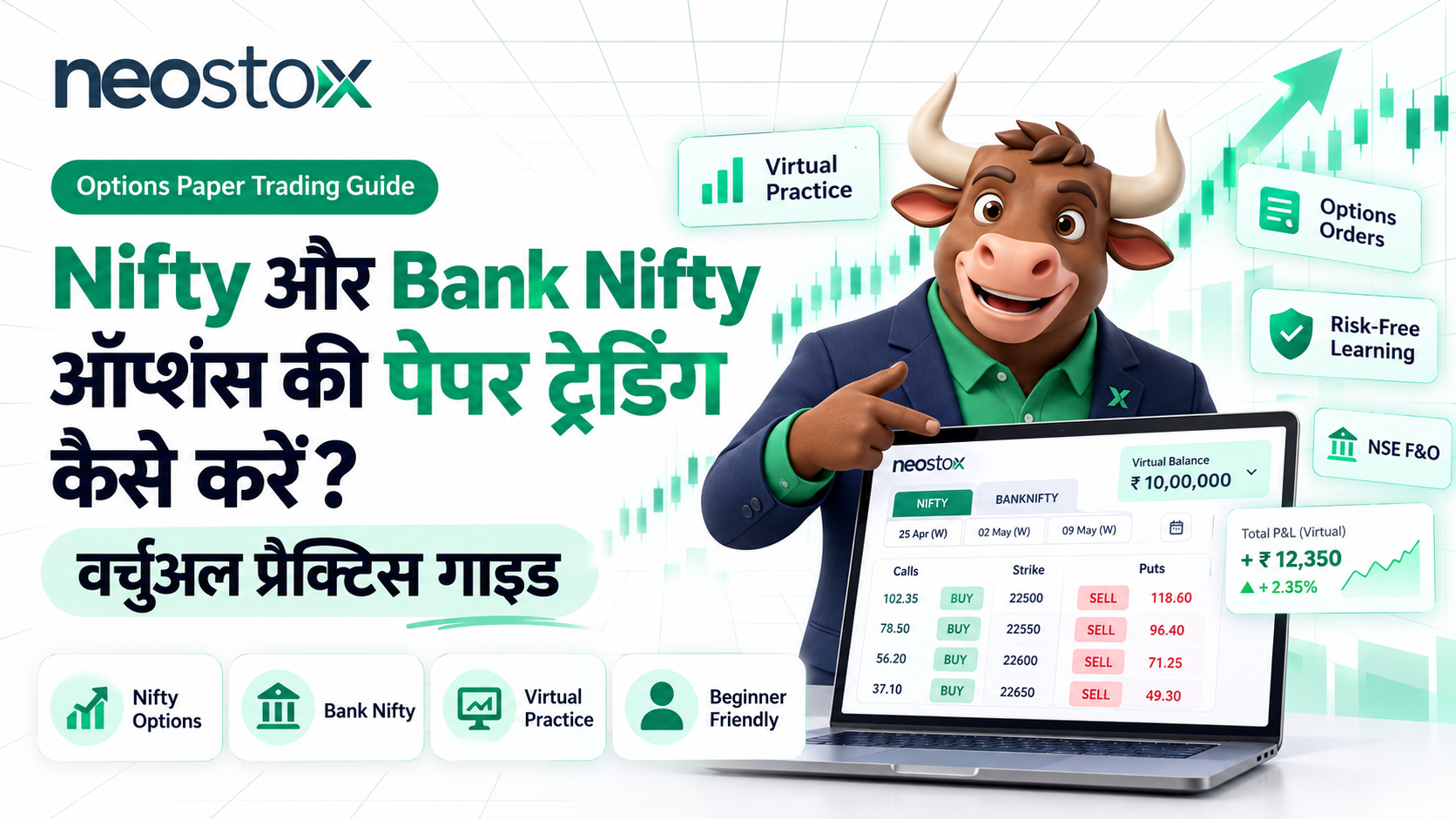 Nifty और Bank Nifty ऑप्शंस की पेपर ट्रेडिंग कैसे करें? वर्चुअल प्रैक्टिस गाइड