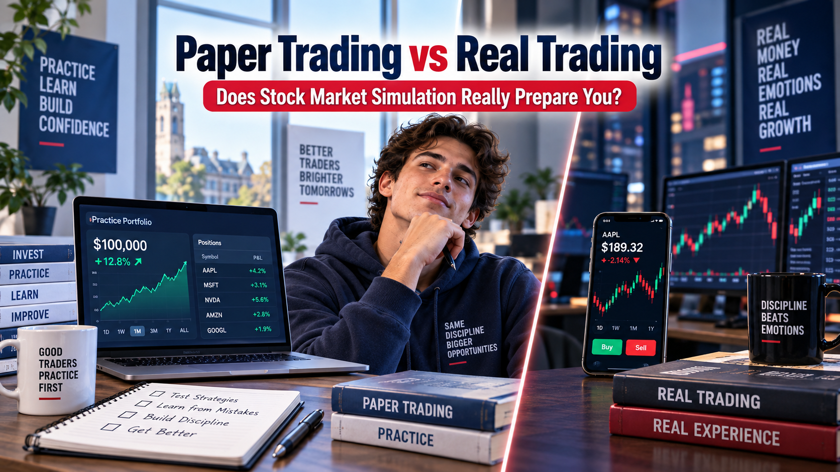 Paper Trading vs Real Trading: Does Stock Market Simulation Really Prepare You?