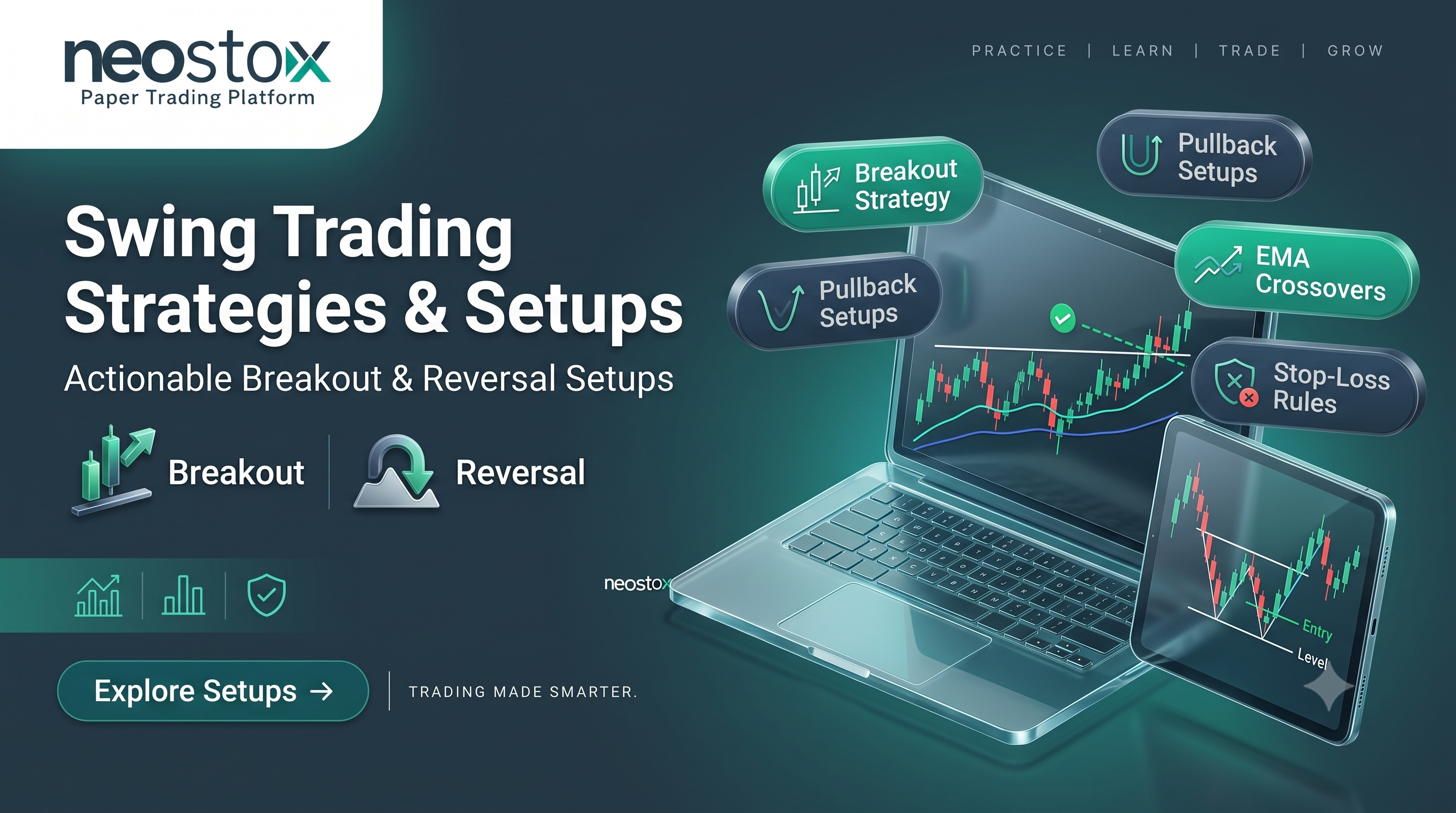 Swing Trading Strategies & Setups: Pullbacks, Breakouts, and Reversals Explained