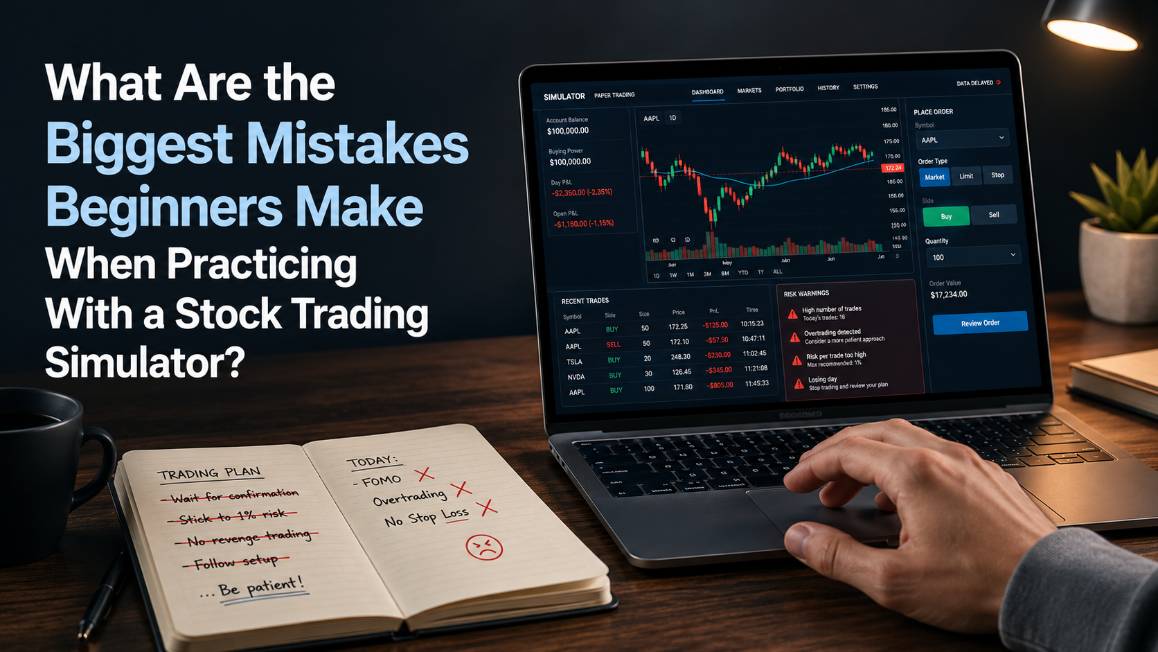 What Are the Biggest Mistakes Beginners Make When Practicing With a Stock Trading Simulator?