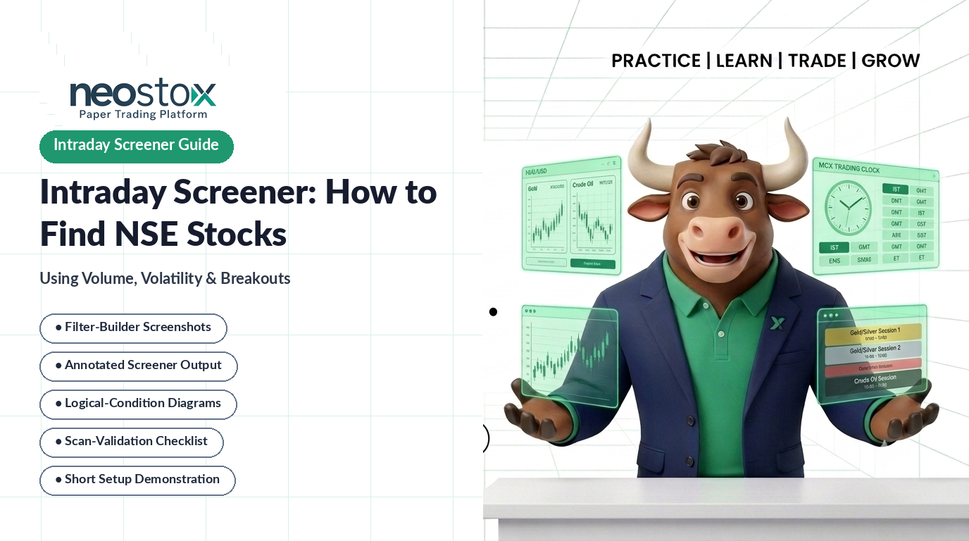 Intraday Screener: How to Find NSE Stocks Using Volume, Volatility and Breakouts