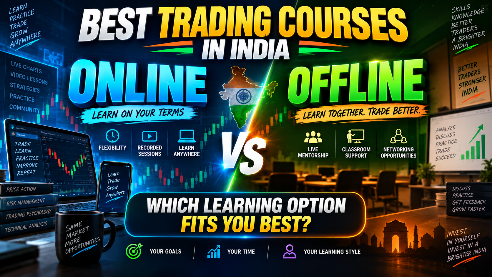 Best Trading Courses in India: Online vs Offline Learning Options