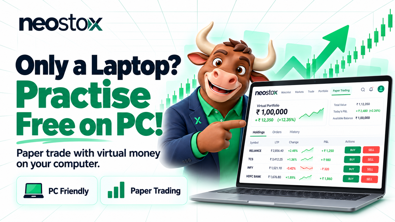 I Only Have a Laptop, How Can I Practise Paper Trading on My PC for Free?
