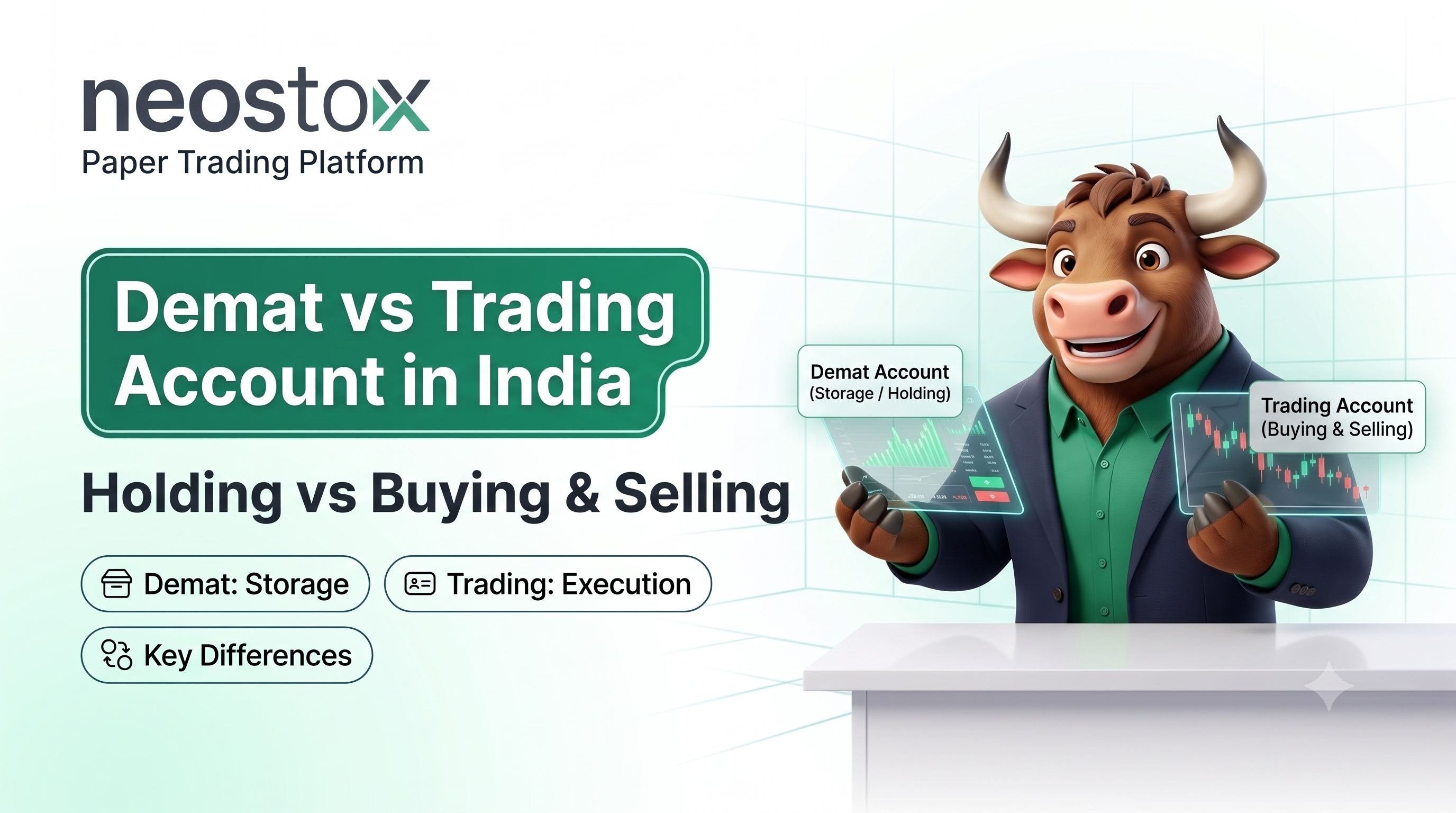 Demat vs Trading Account in India: Opening Process, Charges, KYC and Beginner Guide